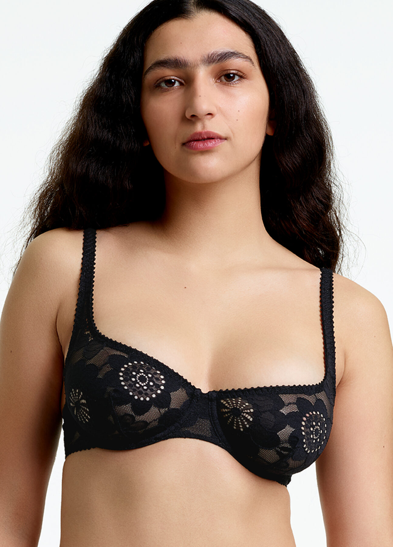 Yasmine Eslami – Wired bra black floral lace