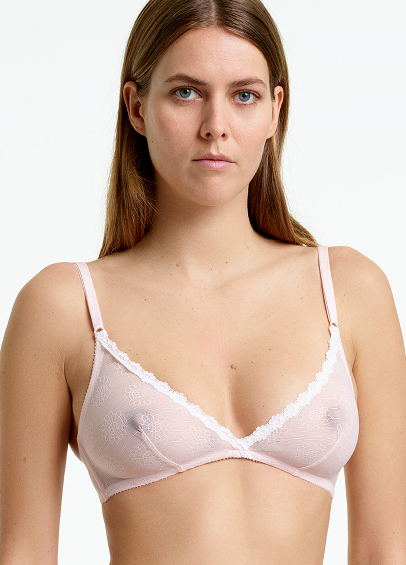 Yasmine Eslami – Dusty pink tulle soft bra