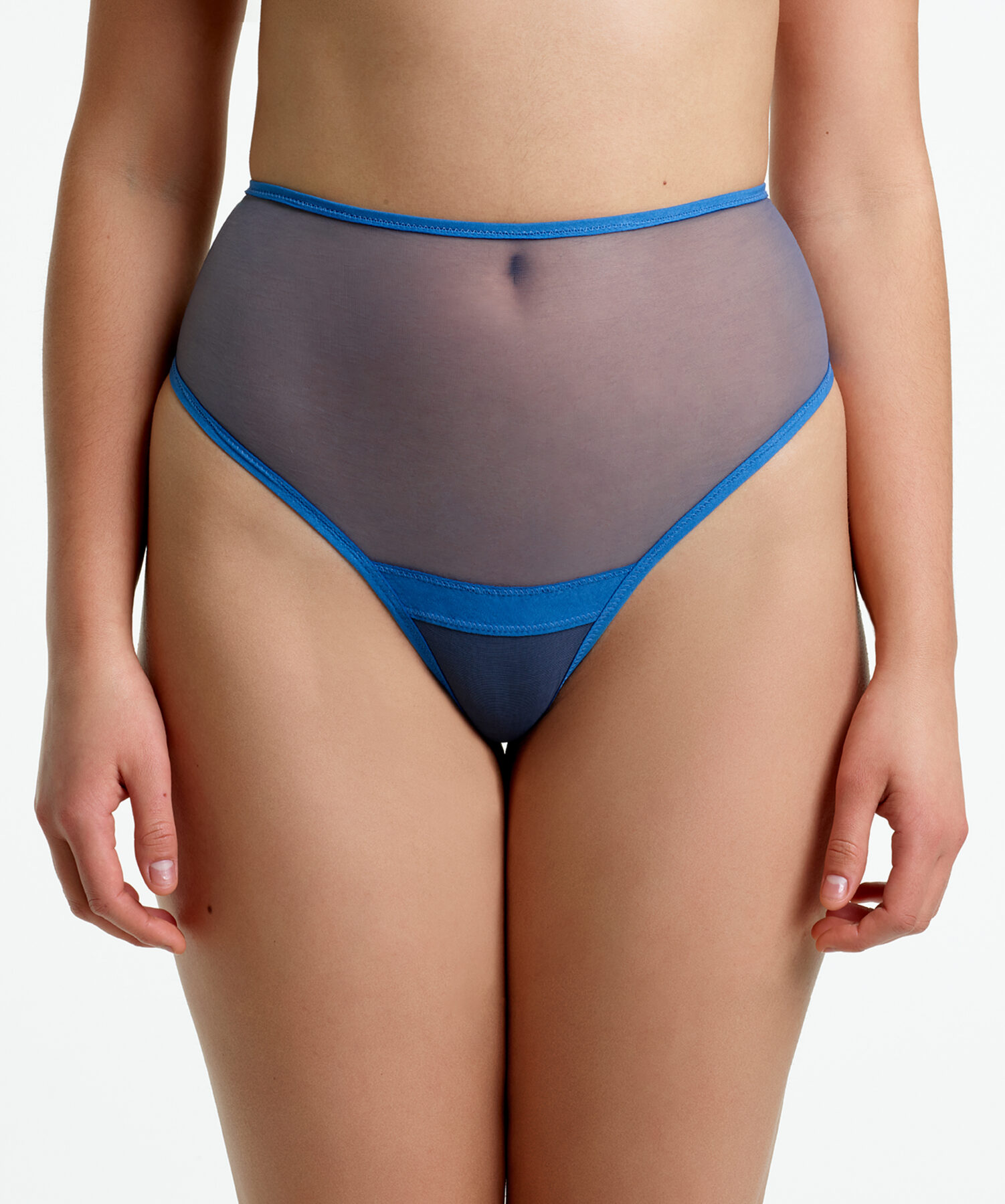Yasmine Eslami – Blue tulle high-wasited thong